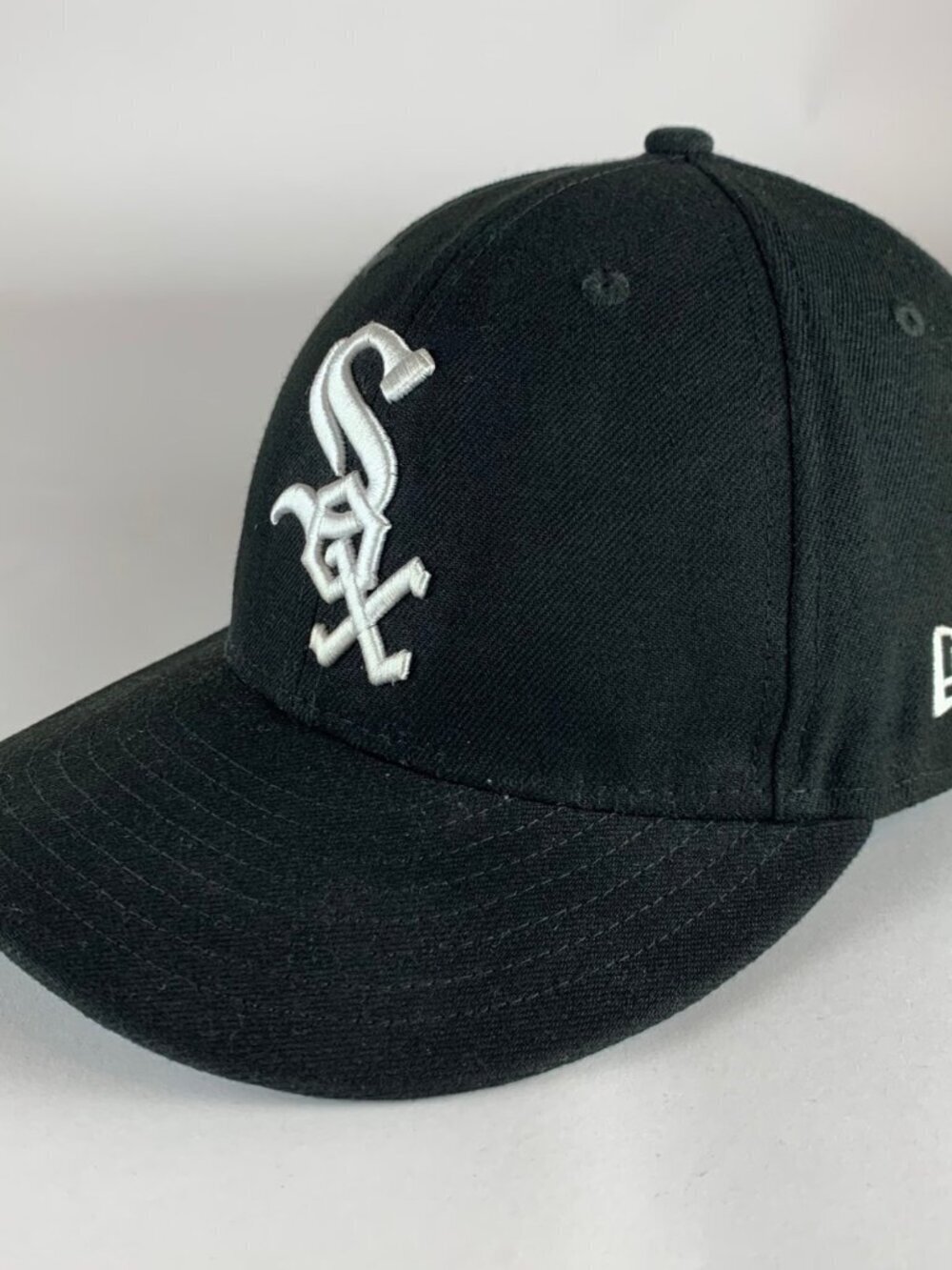 Chicago White Sox MLB Black New Era 59Fifty Fitted Hat Mens 7 1/2
